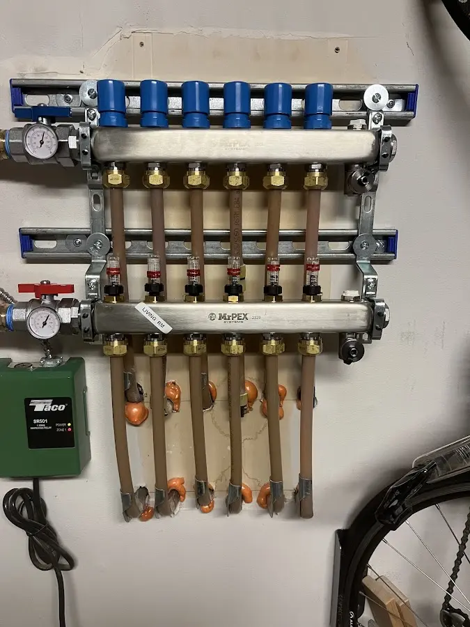 Plumber performing Gas Leak Detection at a residential property in Arkansas City